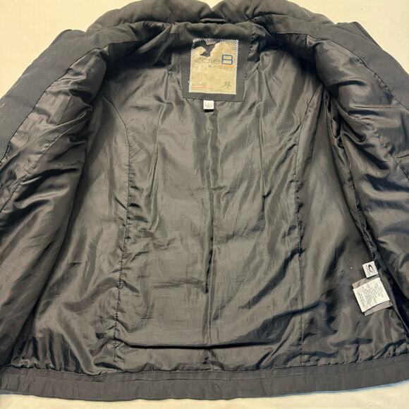 Cole B Sport Quilted Cozy Zippered Down & Feathers Filled Jacket Black Women L - Picture 7 of 9